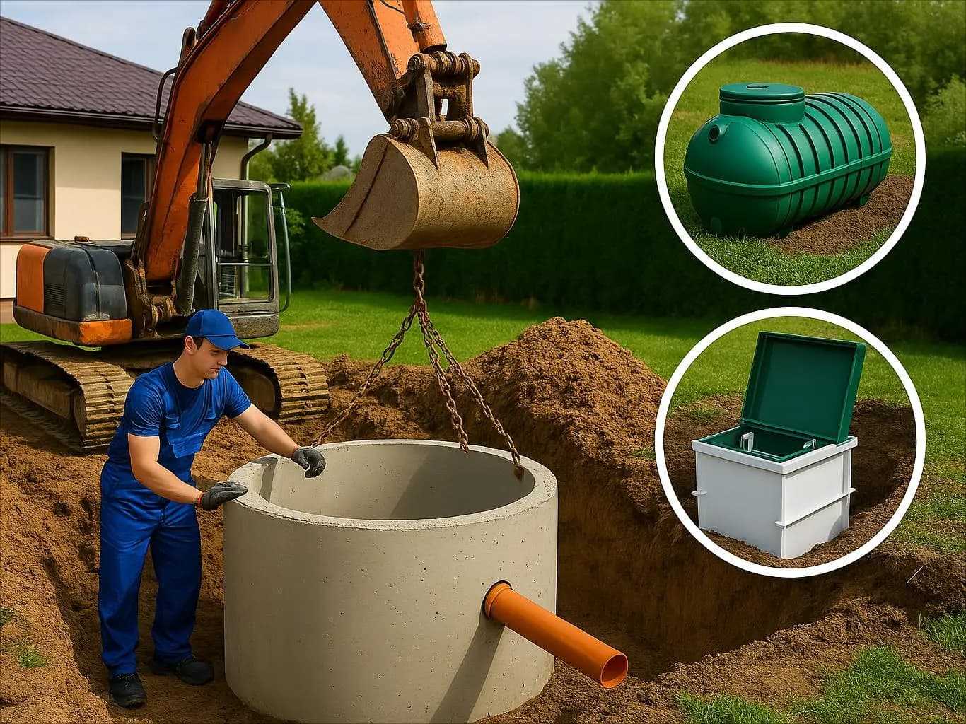 Монтаж наружной канализации в Минске и Минской области